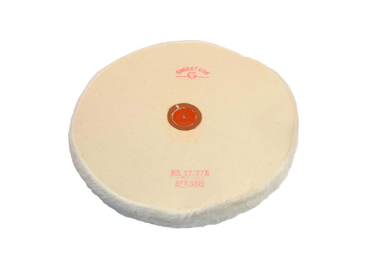 Grobet USA® 17.777 Finex Muslin Buff, Loose, 8″ X 55 Ply, LEAther Center, EA
