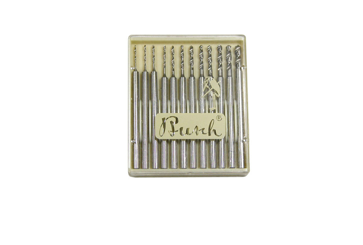 Grobet USA® 18.163 Busch Drill, Set Of 12, EA
