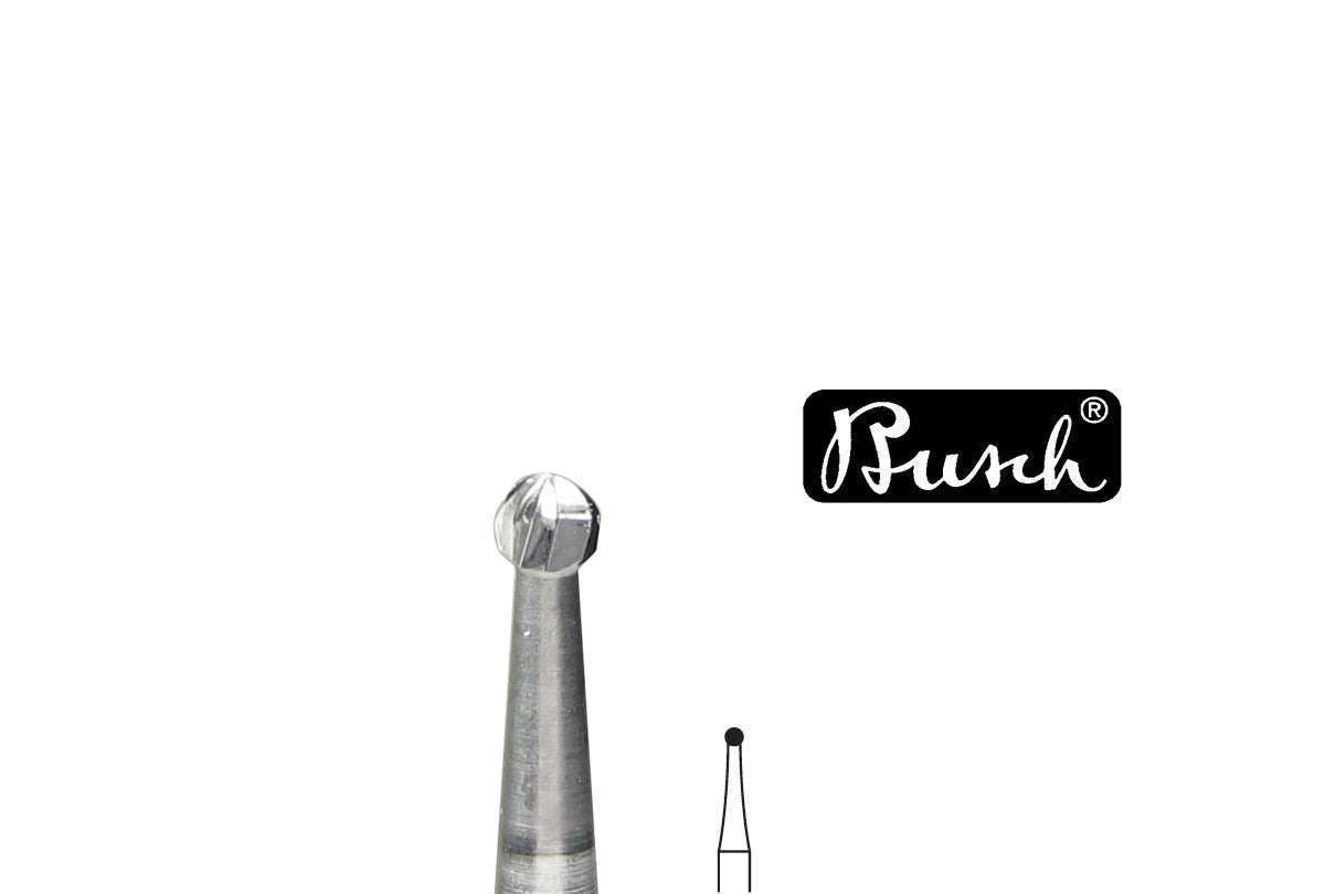 Grobet USA® 18.325 Busch Bur, Round Carbide, Fig. 1Au, Size 014, EA