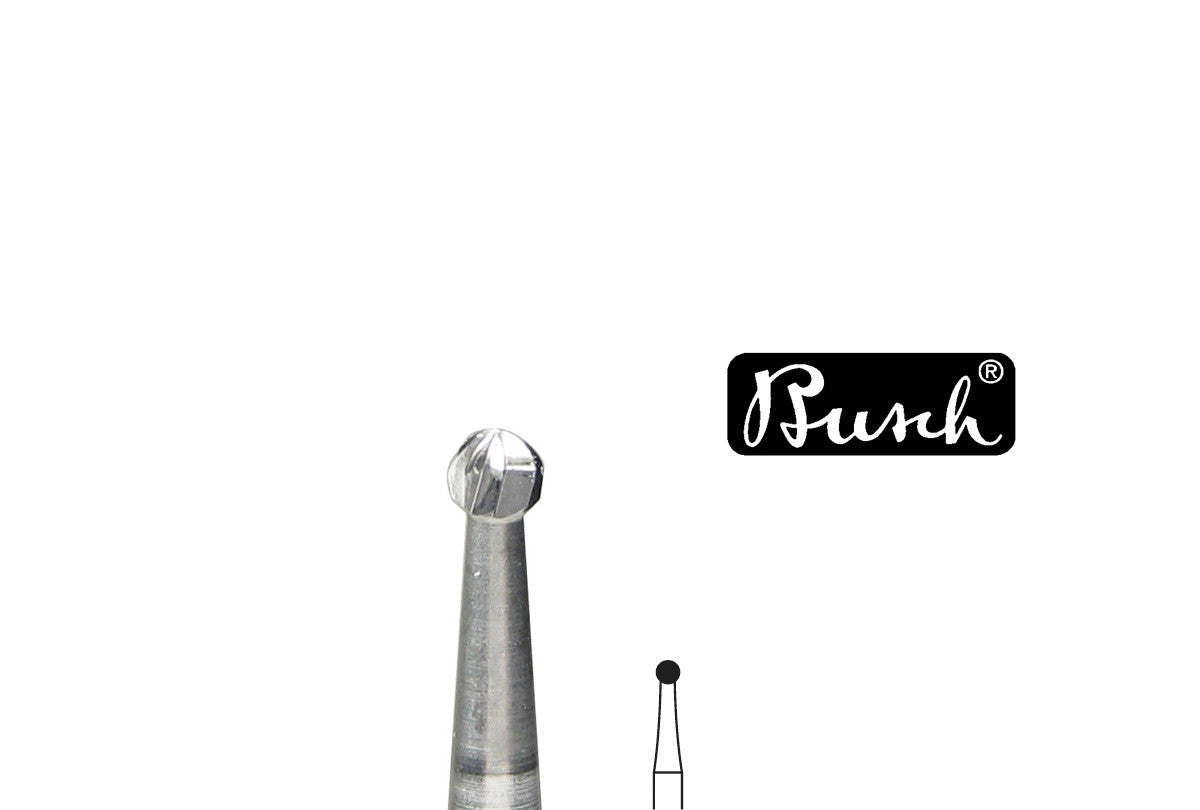 Grobet USA® 18.331 Busch Bur, Round Carbide, Fig. 1Au, Size 020, EA