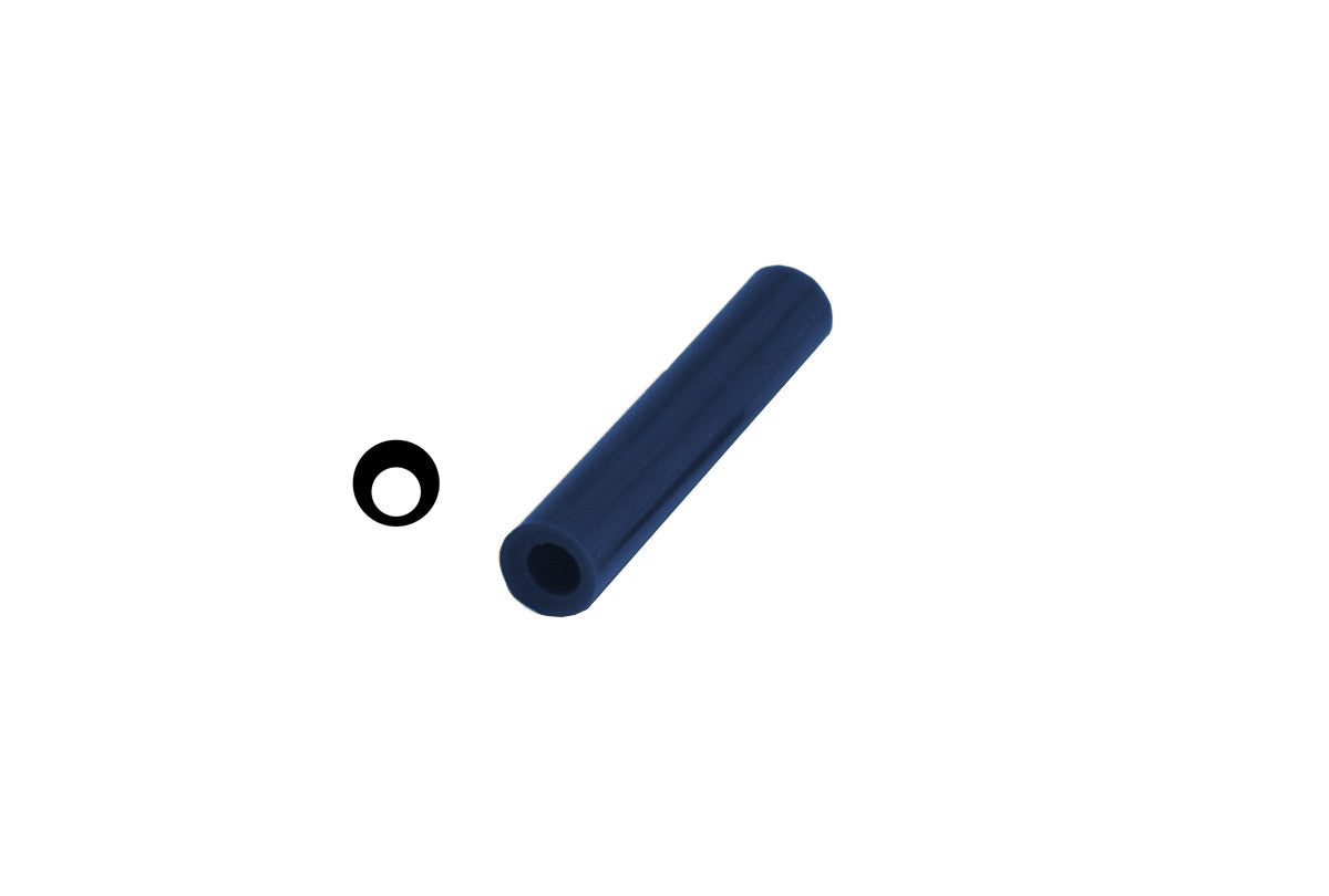 Grobet USA® 21.02699 Matt Ring Tube, Blue, Off-Center Hole, EA