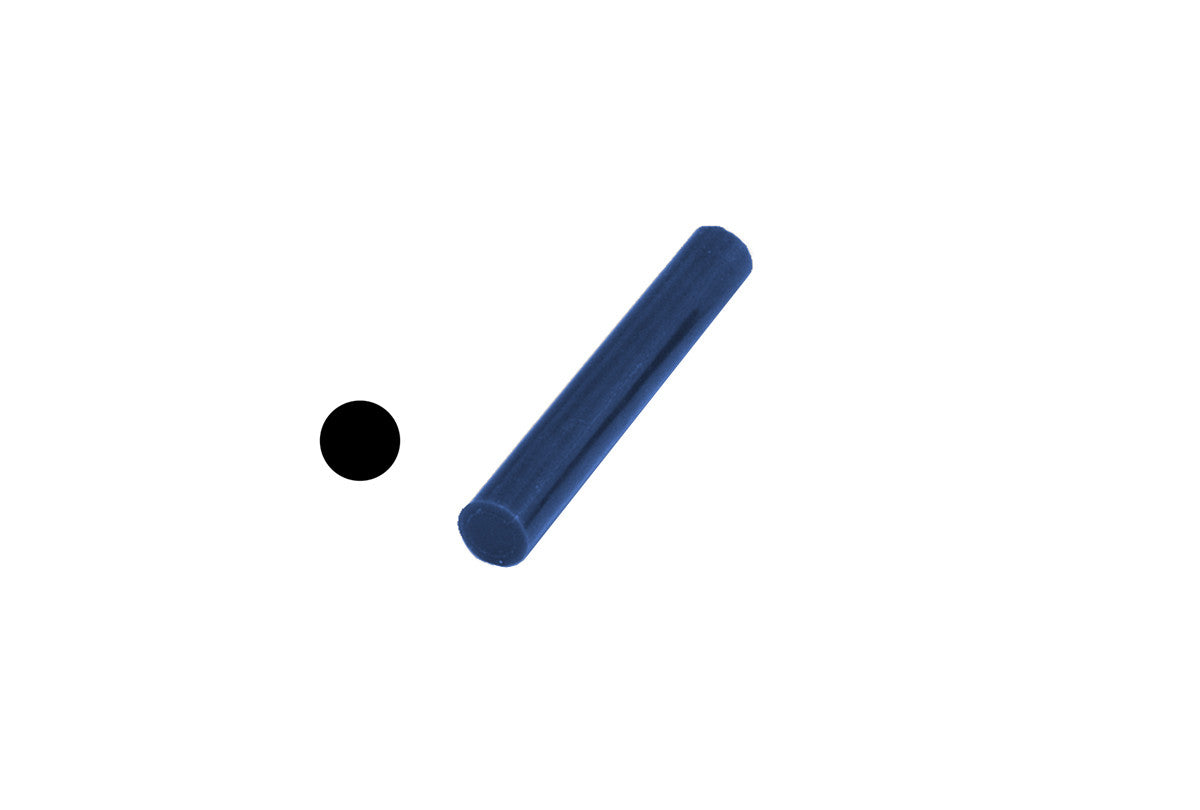 Grobet USA® 21.02702 Matt Ring Tube, Blue, Solid Bar, EA