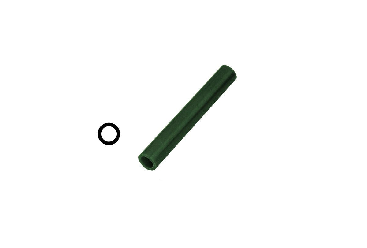 Grobet USA® 21.02716 Matt Ring Tube, Green, With Centered Hole, EA