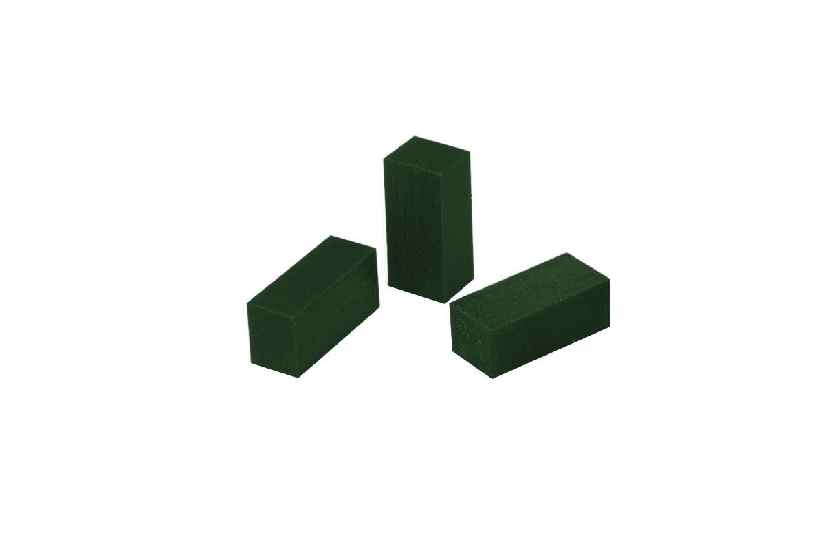 Grobet USA® 21.02751 Matt Carving Wax Bars, 1/6 Pound, Green, Box Of 3, EA