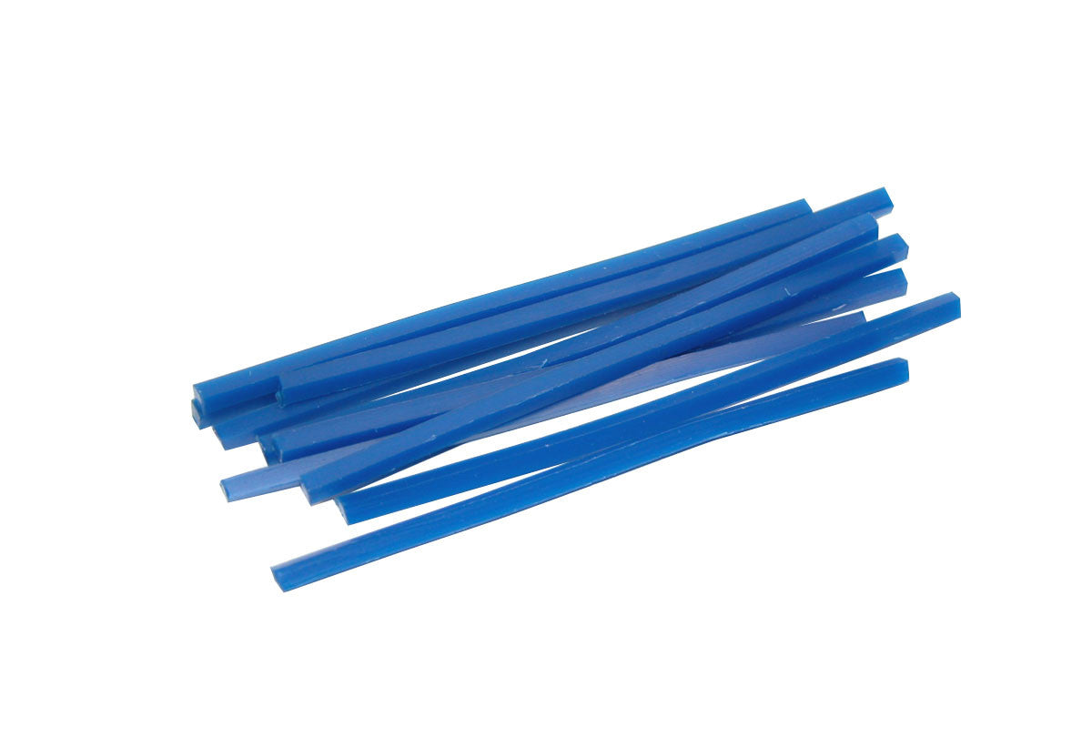 Grobet USA® 21.556 Blue Wax Wires, Square, Gauge 14, 2 Oz. Box, EA