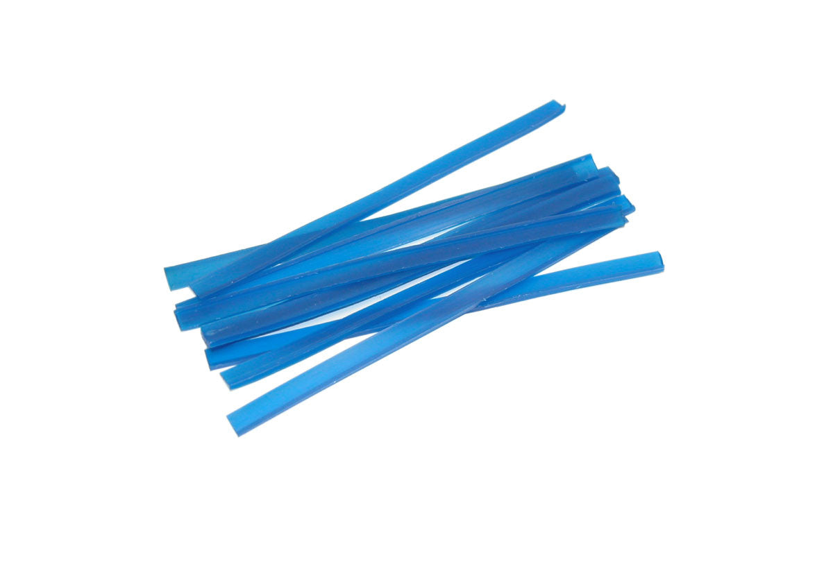 Grobet USA® 21.584 Blue Wax Wires, Uncut Bezel, Gauge 8, 2 Oz. Box, EA