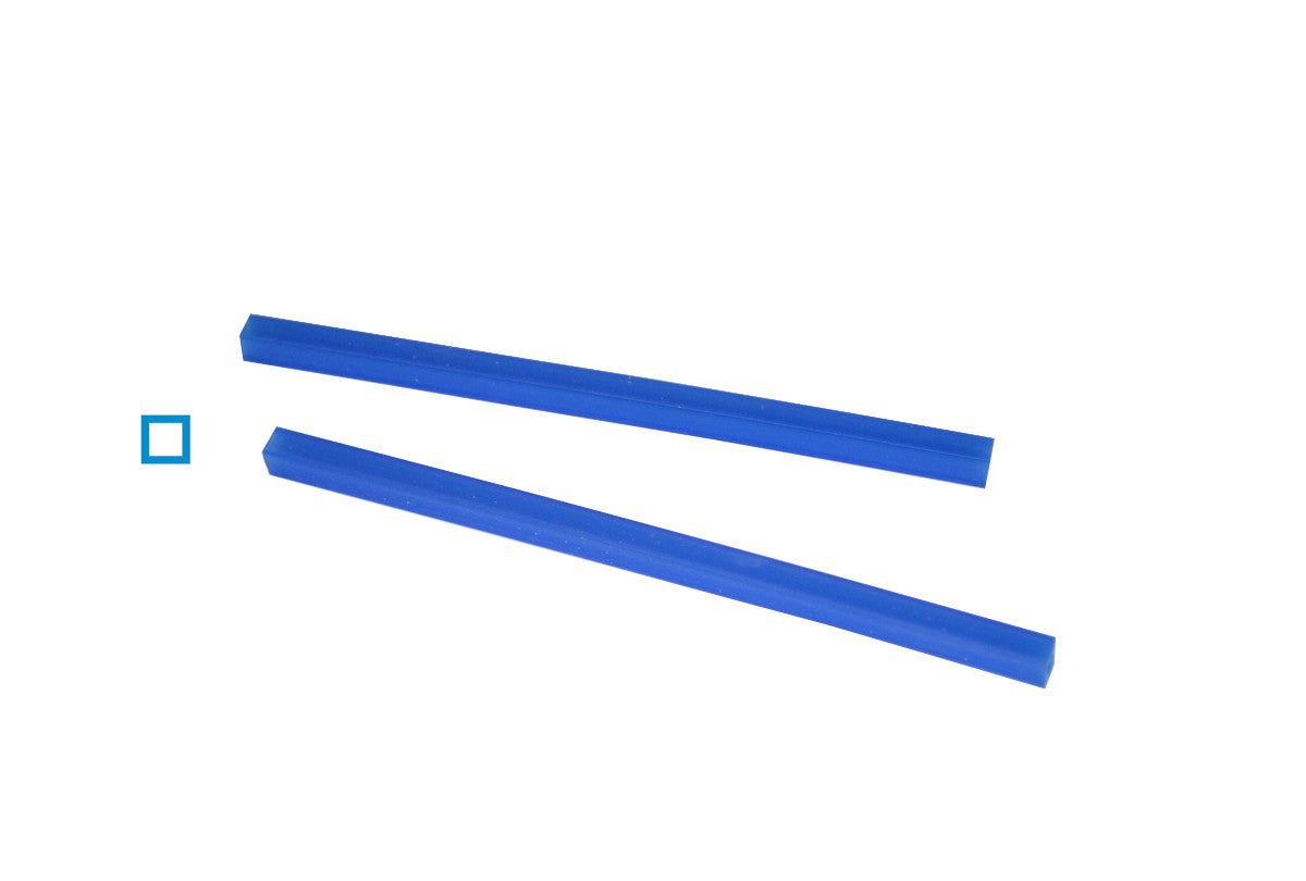 Grobet USA® 21.926 Cowdery Profile Wax, Square Tube, 3 Mm, Blue, EA
