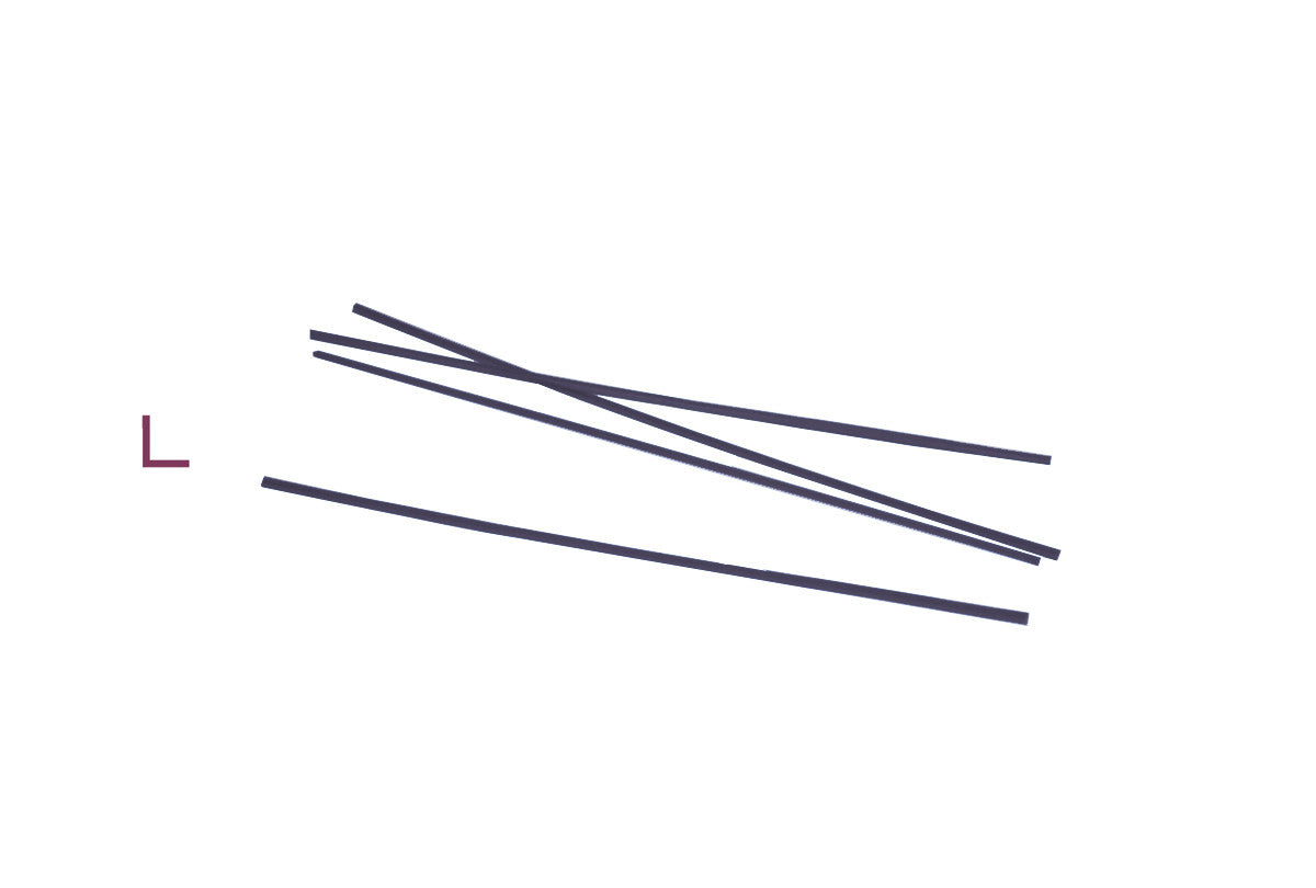 Grobet USA® 21.989 Cowdery Profile Wax, 90 Degree Corner, 1.5 Mm, Purple, EA