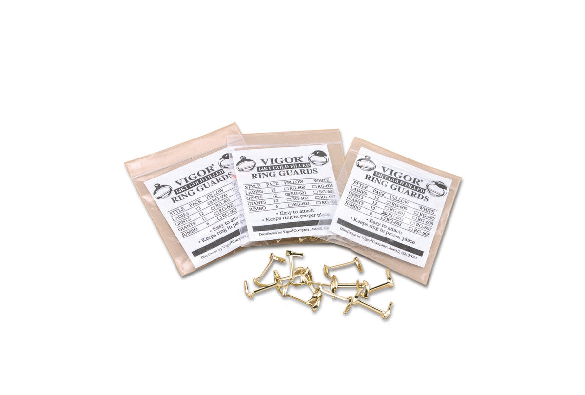 Grobet USA® 38.501 Ring Guards-Ladies, Gold Filled, Yellow, 1 DZ