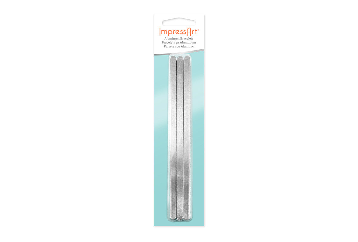 Grobet USA® 41.454 Bracelet Stamping Blanks, Aluminum 14G, 6″ X 1/4″, EA