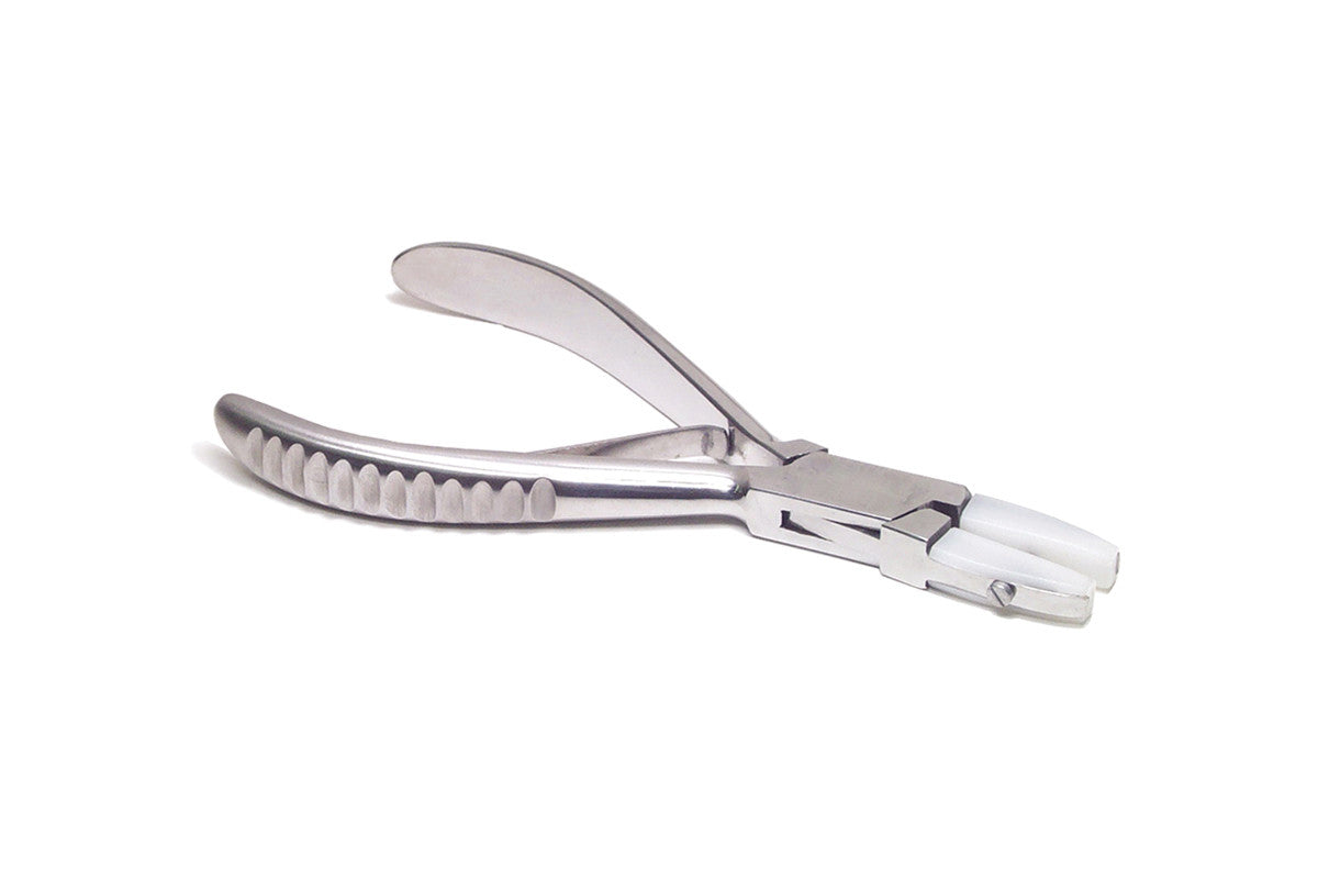 Grobet USA® 46.5767P Flat Wide Nylon Jaw Straightening Pliers, EA