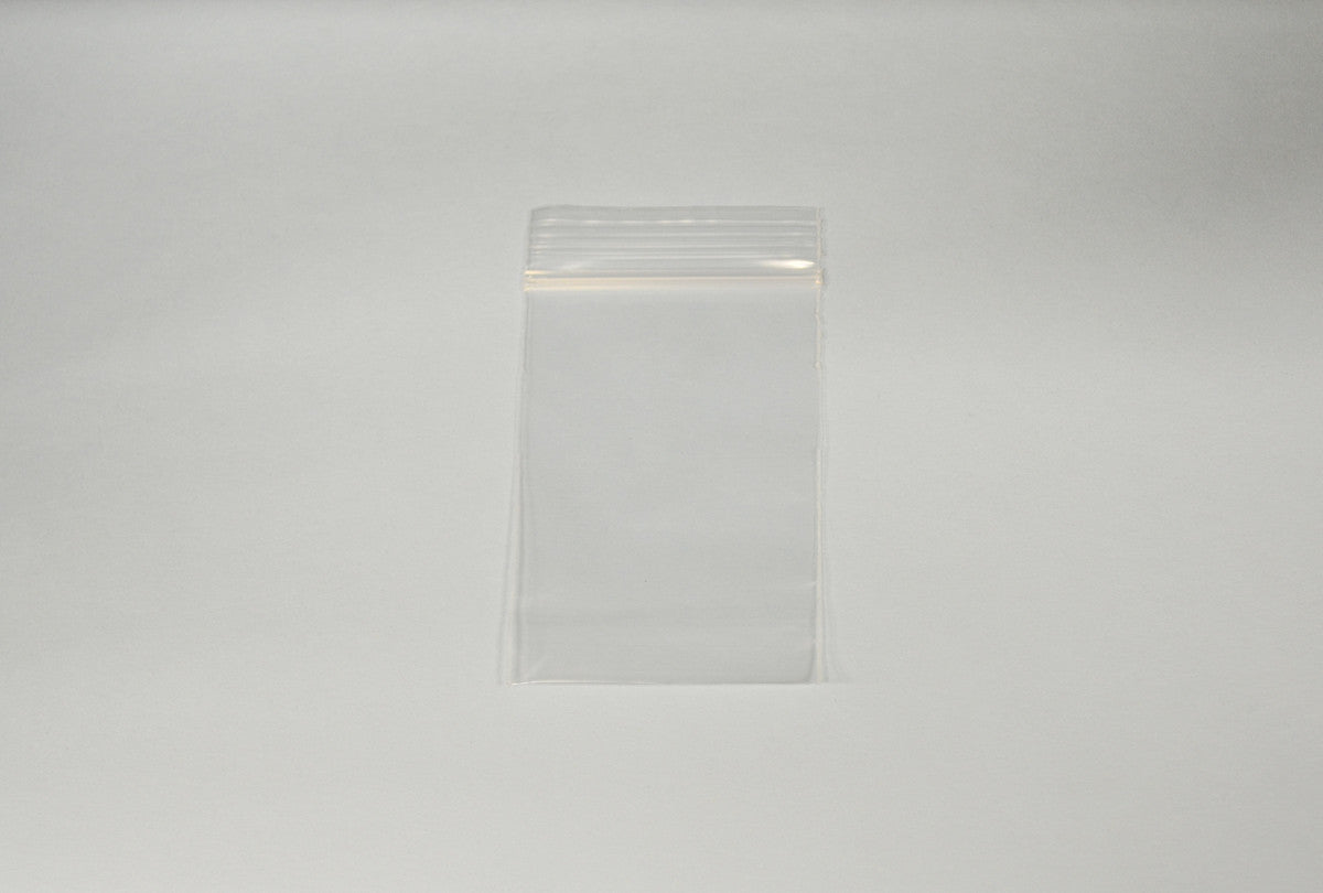 Grobet USA® 61.12101 Economy Plastic Bags With White Label Block, 2″ X 3″, Box Of 1000, EA