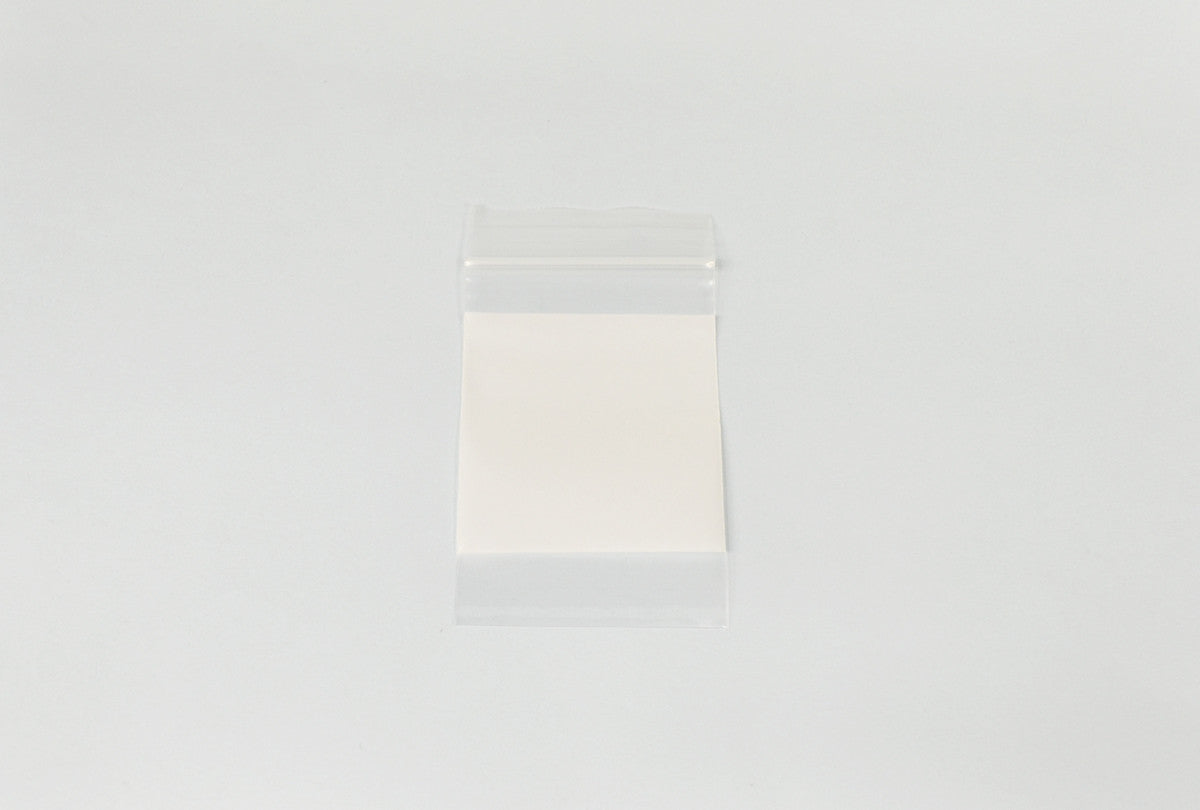 Grobet USA® 61.13101 Economy Plastic Bags With White Label Block, 2″ X 3″, Box Of 1000, EA