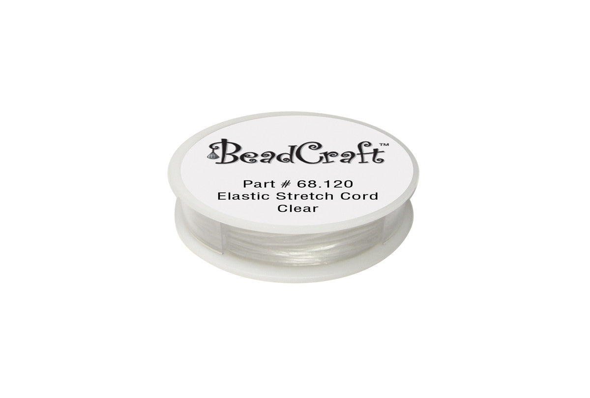 Grobet USA® 68.124 Elastic Stretch Cord, ClEAr, 0.8Mm X 100M, EA