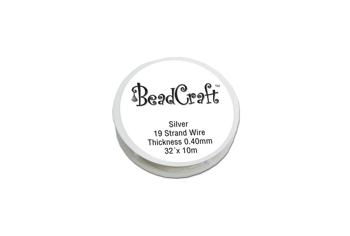Grobet USA® 68.521 19 Strand Wire, 0.45Mm, Silver, EA