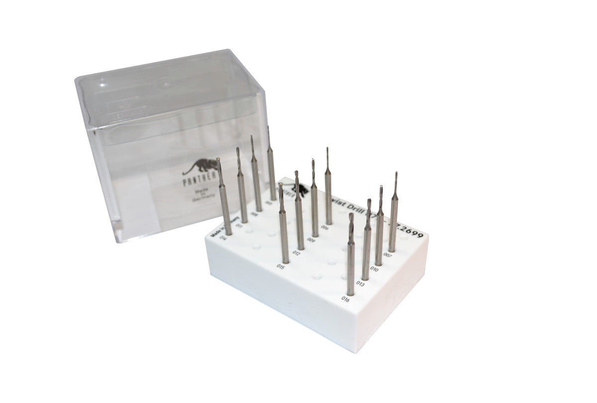 Grobet USA® 77.2699 Panther Twist Drills, Set Of 12, Fig. 77, EA