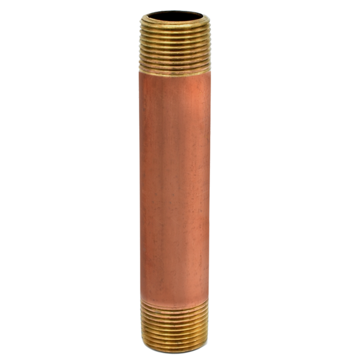 Legend Valves 311-125 1-1/4" x 3-1/2" No Lead Red Brass Schedule 40 Pipe Nipple