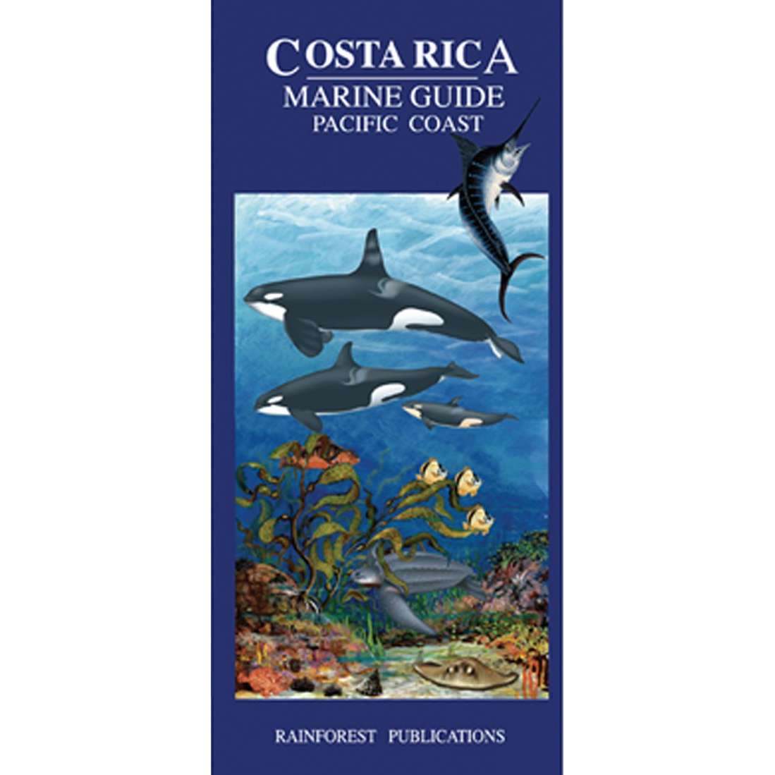 Paradise Clay RFP002 Costa Rica Pacific Coast Marine Wildlife Guide - Folding Pocket Guide