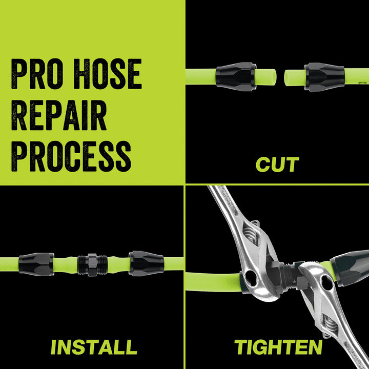 FlexZilla RP901375 Pro Air Hose Reusable Splicer, 3/8" Barb