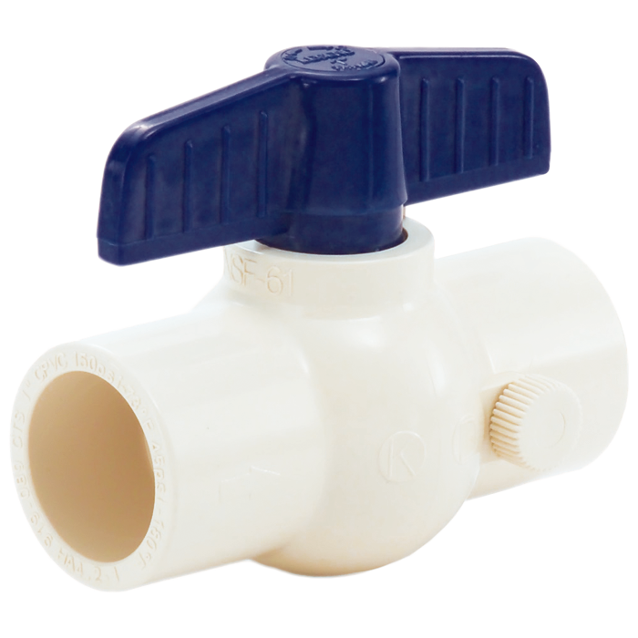 Legend Valves 202-425 1" CPVC Compact-Pattern Ball Valve with Tee Handle and Drain