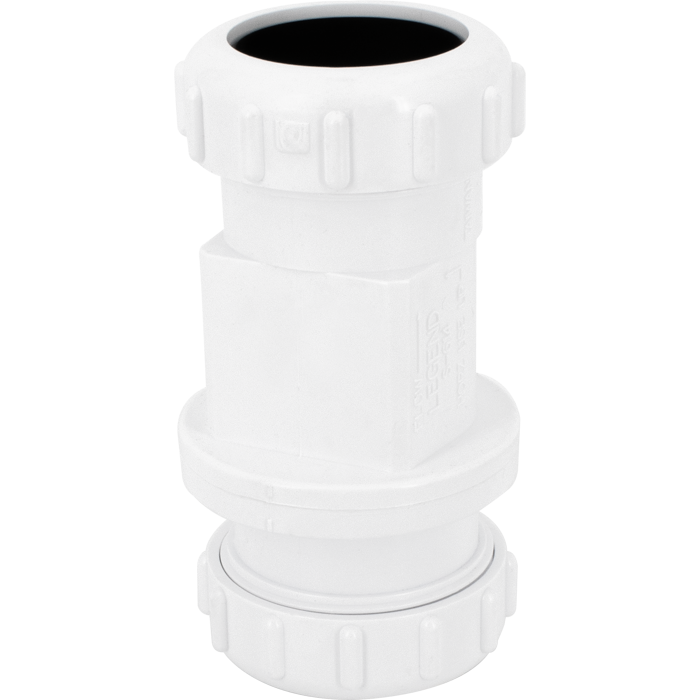 Legend Valves 203-238 2" PVC Compression Sump Pump Swing Check Valve