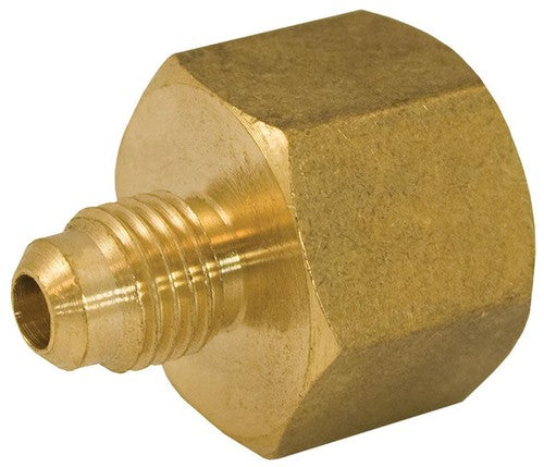 Jones Stephens F40051 1/2" x 1/4" Brass Flare x FIP Coupling