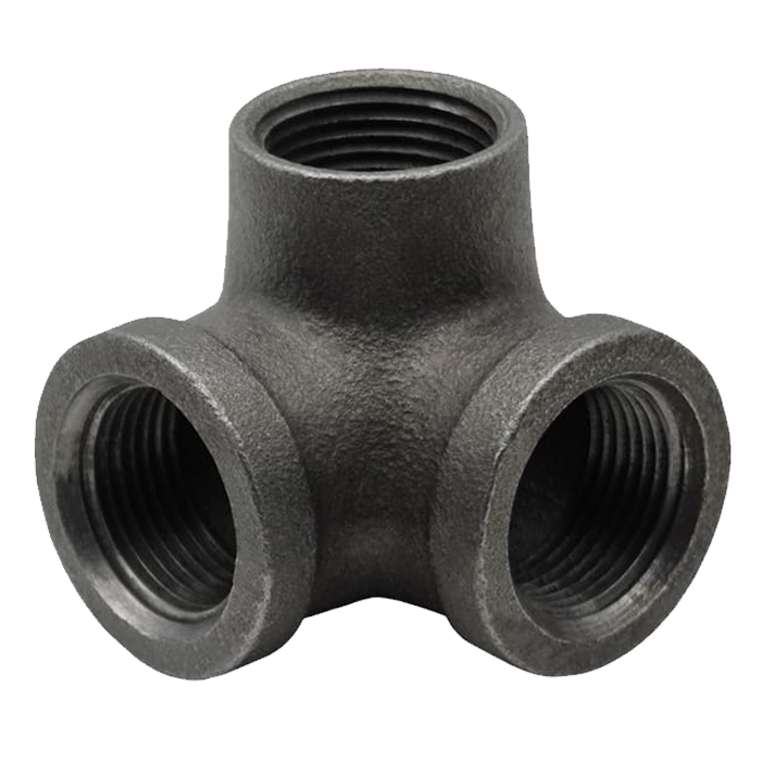 Legend Valves 350-053 1/2" SA Siam Class 150 Malleable Black Iron Side Outlet Elbow