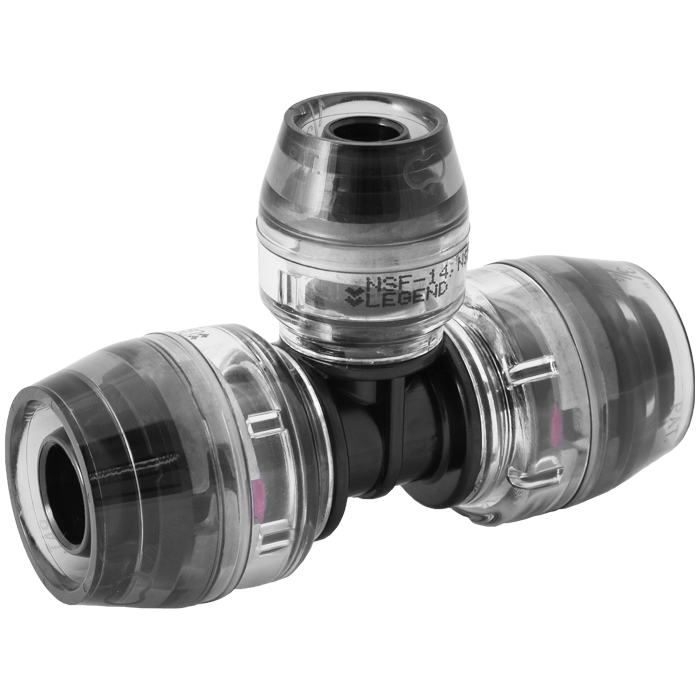 Legend Valves 465-214 3/4" x 1/2" x 1/2" SmartClick Reducing Tee