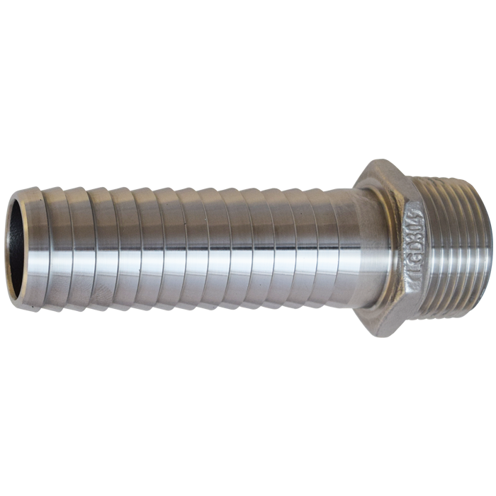 Legend Valves 312-026SS 1-1/4" .304 Stainless Steel Extra Long Insert x MNPT Adapter