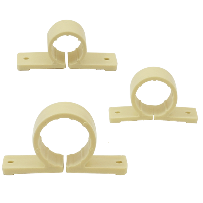 Legend Valves 800-525 1" Standard Design Plastic Tube Clamp with Pre-Drilled Holes