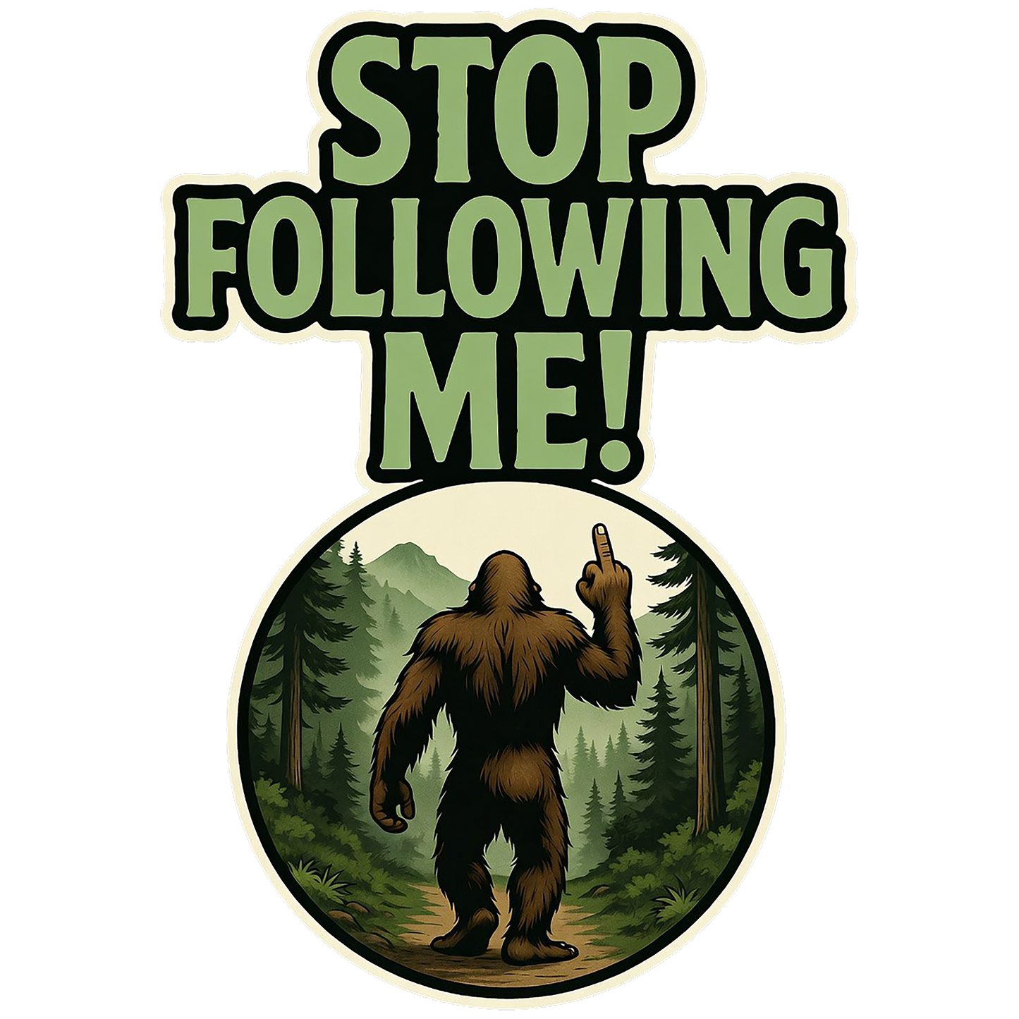 Paradise Clay IHS-10P-096 Stop Following Me V2 - Vinyl Sticker (10 Pack)