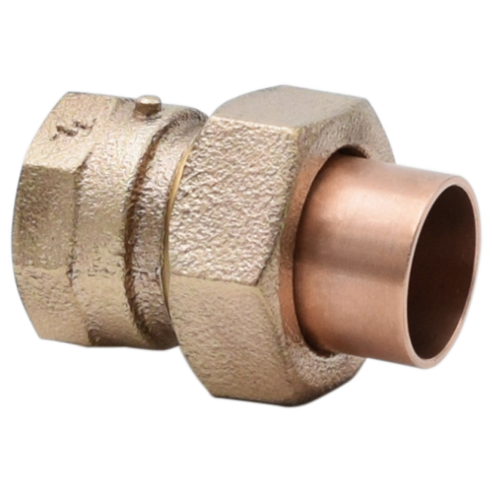 Legend Valves 302-318NL 1" No Lead Cast Brass Sweat x FNPT Large-Pattern Union