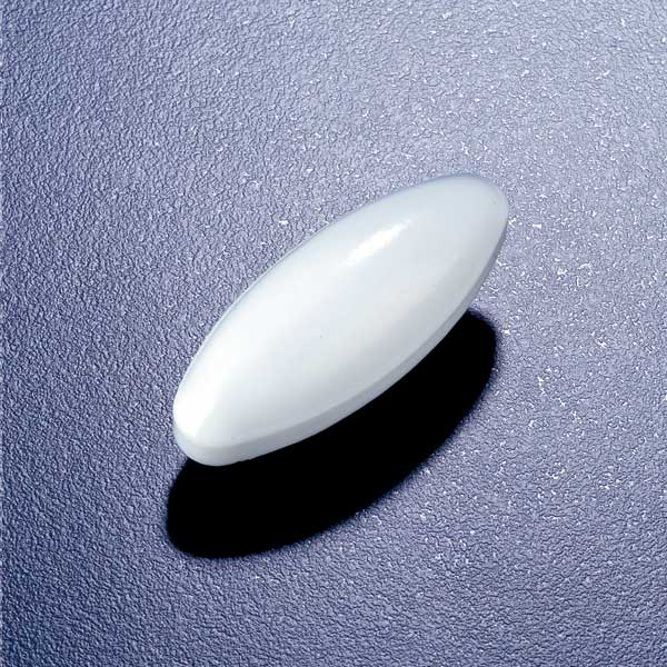 Globe Scientific SWN525 Stir bar oval PTFE 35 mm long x 16 mm OD