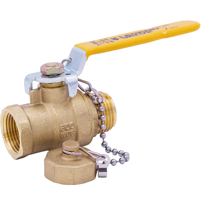 Legend Valves 101-570 3/4" Forged Brass Full Port Ball Valve with Cap and Chain