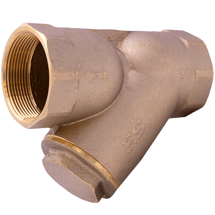 Legend Valves 105-706NL 1-1/4" No Lead Forged Bronze Y-Strainer