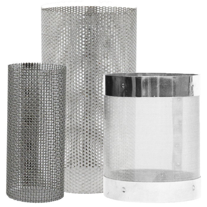 Legend Valves 105-719 2-1/2" 1/16" Perforated Stainless Steel Strainer for T-16 Compact Brass Y-Strainers