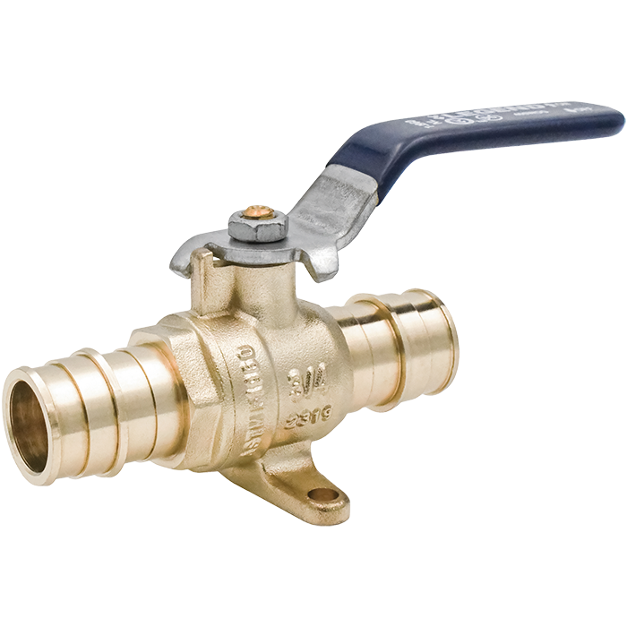 Legend Valves 101-485NL 1" No Lead DZR Forged Brass Cold Expansion PEX Ball Valve with Drop Ear