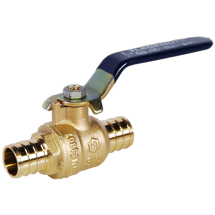 Legend Valves 101-588NL 1-1/4" No Lead DZR Forged Brass Crimp/Cinch PEX Ball Valve
