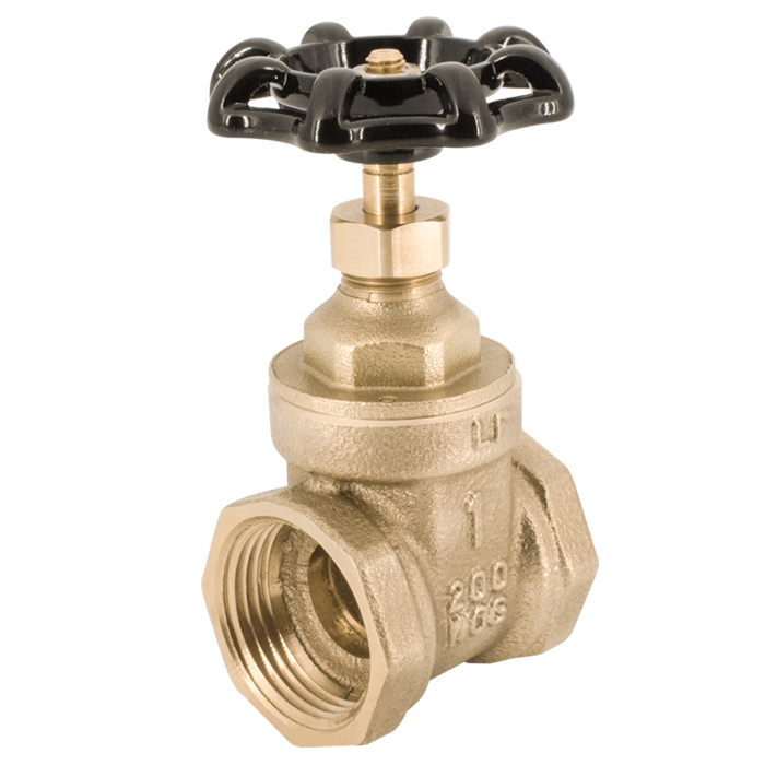 Legend Valves 104-463NL 1/2" No Lead Forged Brass Compact-Pattern Conventional Port Gate Valve