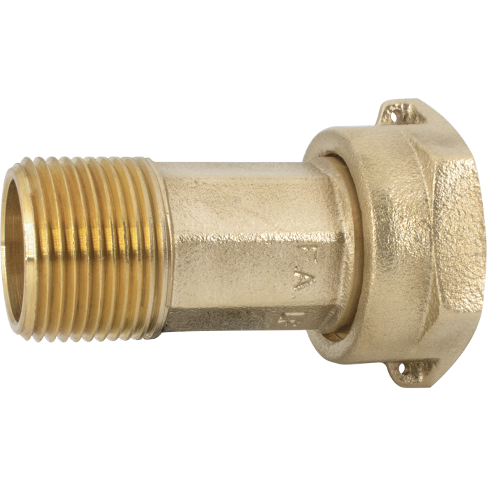 Legend Valves 313-128NL 2" No Lead Cast Brass Water Service MNPT x AWWA Meter Coupling