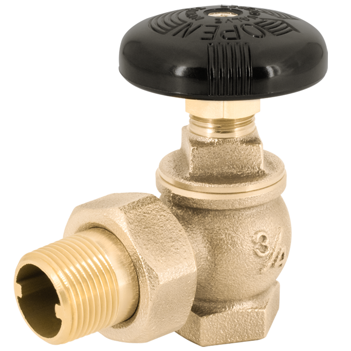 Legend Valves 110-108 2" Cast Bronze Steam Radiator Angle Valve