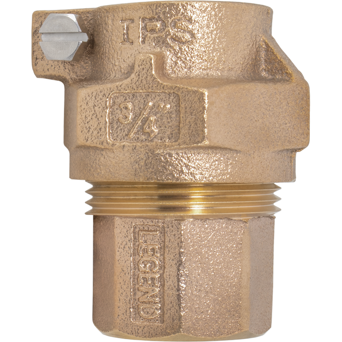 Legend Valves 313-284NL 3/4" No Lead Cast Bronze Water Service IPS/PEP Pack Joint x FNPT Adapter