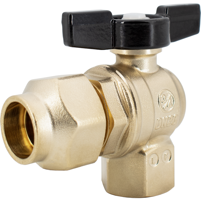 Legend Valves 111-123NL 3/4" x 3/4" No Lead Forged Brass 1/4-Turn Meter Valve