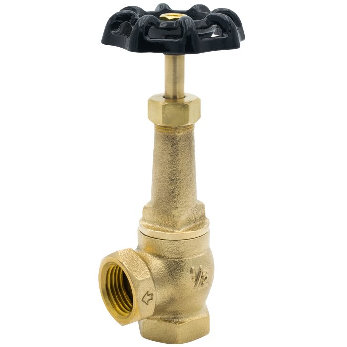 Legend Valves 107-257NL 1/2" No Lead Brass Long Bonnet Angle Stop Valve