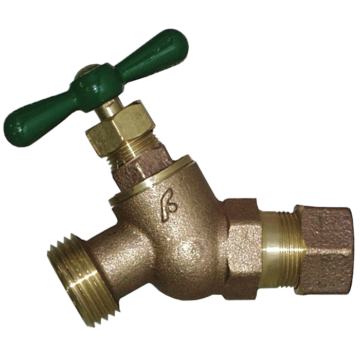 Legend Valves 107-277NL 1/2" No Lead Brass Heavy-Pattern No-Kink Hose Bibb