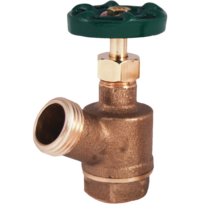 Legend Valves 107-246NL 3/4" No Lead Cast Brass Inverted Bent-Nose Garden Valve