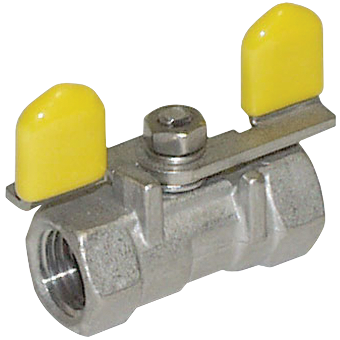 Legend Valves 113-301 1/4" 316 Stainless Steel Mini Ball Valve with Tee Handle
