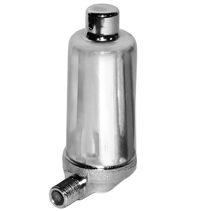 Legend Valves 110-321 1/8" Chrome-Plated Forged Brass Economy Angle-Pattern Steam Air Vent