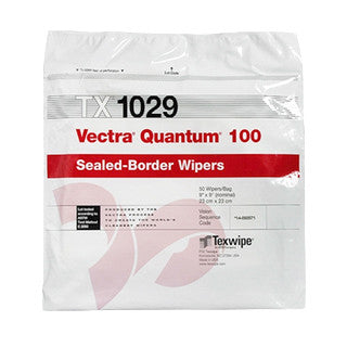 SOS Cleanroom Texwipe TX1029 Vectra Quantum100 9" x 9" Polyester Cleanroom Wiper - Case