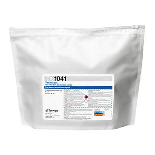 SOS Cleanroom Texwipe TX1041 TechniSat 9" x 11" Cellulose/Polyester Cleanroom Wiper Pre-Wet 70% IPA (Case Qty.) - Case